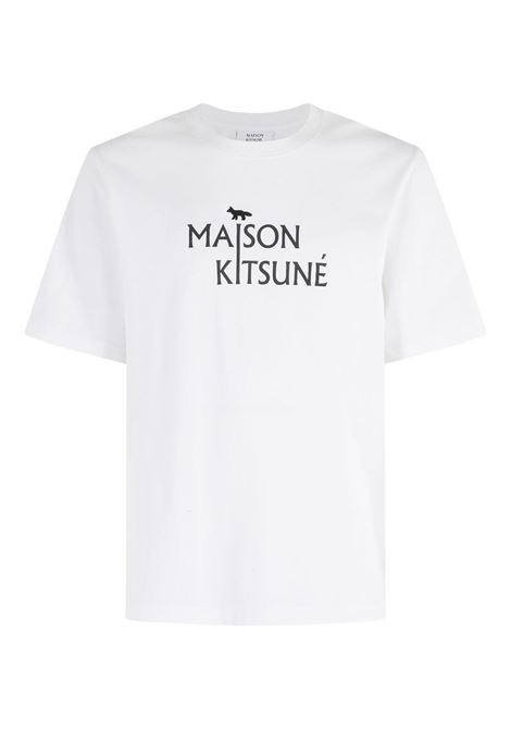 t-shirt mk pillar comfort uomo bianca MAISON KITSUNÉ | PM00115KJ7025P100